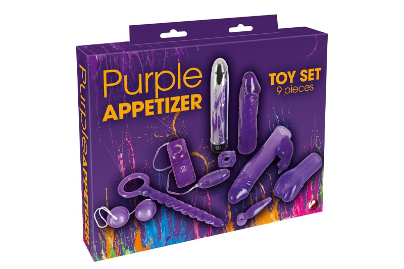 Toy Set Purple Appetizer 9 pezzi Viola